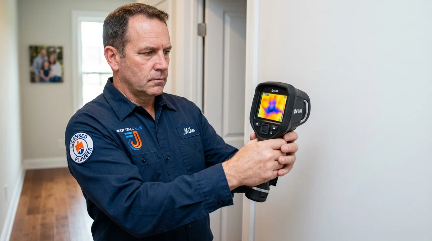 Thermal imaging leak detection by Johns Plumbing LLC in Philomath